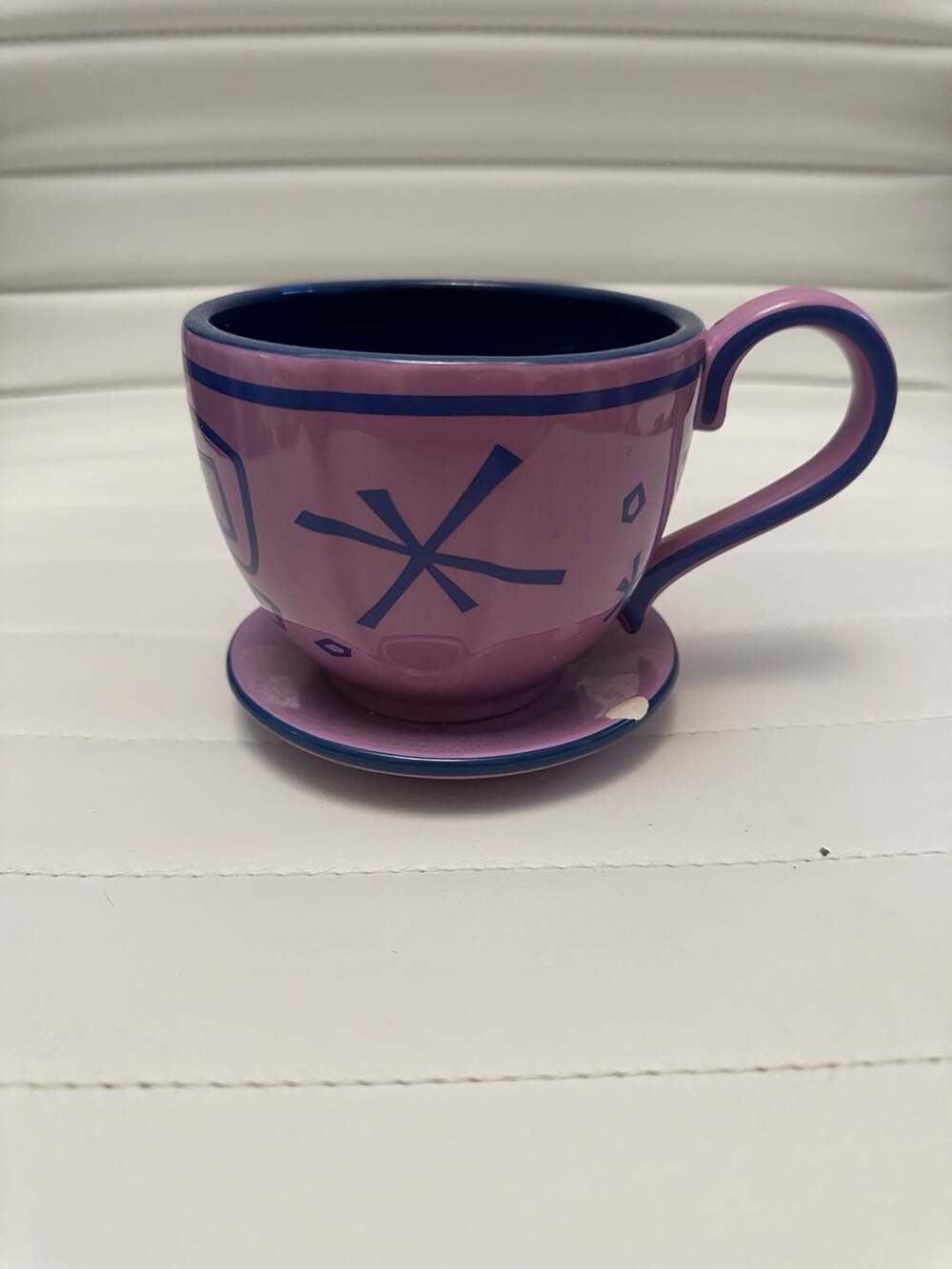 Disney Parks Alice in Wonderland Mad Tea Party Lavender Purple Teacup Mug